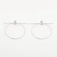 エルメス ループMM ピアス(両耳用) 925 12.1g シルバー AY015339