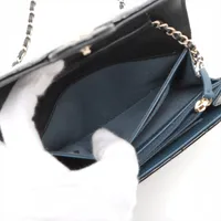 CHANEL パテントレザーチェーンウォレット シャネル マトラッセ パテントレザー チェーンウォレット