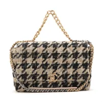 【ツイードがかっこいい】CHANEL☆ ツイード ショルダー バッグ シャネル マトラッセ ツイード チェーンショルダーバッグ