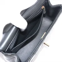シャネル パテントレザー マトラッセ 2way ハンドバッグ 黒 シャネル マトラッセ ゴールド金具 12番台 パテント レザー 2WAY