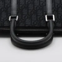 ディオール ウィークエンダー ネイビー キャンバス レザー 2WAY ディオール オブリーク ウィークエンダー キャンバス×レザー