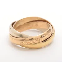 Cartier　カルティエ　トリニティリング 750YG/WG/PG 51号 カルティエ トリニティ リング 750(YG×PG×WG) 6.2g 52 A3783346