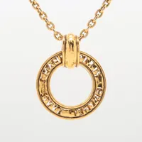 CHANEL シャネル ゴールドロゴペンダントネックレス コメあり シャネル ロゴ ペンダント GP ゴールド ネックレス ZZ022233