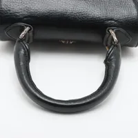 クロムハーツ 2WAYショルダーバッグ レザー ブラック×シルバー DOC
