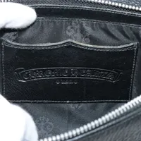クロムハーツ 2WAYショルダーバッグ レザー ブラック×シルバー DOC