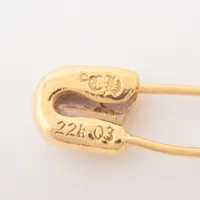 クロムハーツ　ペンダントトップ クロムハーツ セーフティーピン ペンダントトップ 22k 2.9g