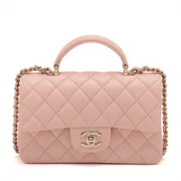 CHANEL パルファム シャネル マトラッセ ラムスキン 2WAYハンドバッグ トップ