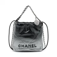 CHANEL CHANEL 22 ブラックショルダーバッグ・ポシェット AS3980 CHANEL chanel 22 mini chain Shoulder crossbody Bag AS3980