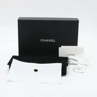 CHANEL マトラッセ　アンブレラ シャネル マトラッセ ラムスキン チェーンウォレット ブラック