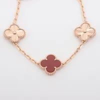 美品 ヴァンクリーフ&アーペル ヴィンテージアルハンブラ カーネリアン ヴィンテージ アルハンブラ ペンダント カーネリアン[VCARD38500