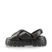 MIU MIU ミュウミュウ クロス レザー フラット Sandals サンダル miu MIUMIU ミュウミュウ サンダル 5X879D 77F レディース