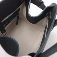 ザロウ ソフトマルゴー12 レザー 2WAYハンドバッグ ダーク