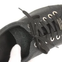 JIMMY CHOO ブラック　グリッター　スニーカー　メンズ25.5cm ダイヤモンド ライト フレックス / M | ブラックレザー