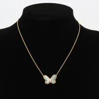 【VINTAGE】ヴァンクリーフ&アーペル パピヨン シェルネックレス Van Cleef＆Arpels ヴァンクリーフ&アーペル スウィート