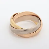 カルティエ トリニティ Au750 リング 7.5号 カルティエ トリニティ リング 750(YG×PG×WG) 7.5g 49 B4052749