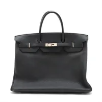 エルメス バーキン40 トゴ ブラック シルバー金具 A:2017年