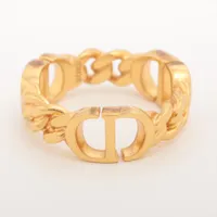 ディオール Dior ラインストーン パール リング 指輪 L Petit CD Christian Dior - ◇ディオール◇ CD ロゴ / ラインストーン