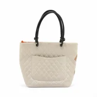 シャネル ラムスキン カンボンライン トートバッグ CHANEL シャネル カンボンライン トートバッグ ラムスキン 黒