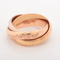 Cartier　カルティエ　トリニティリング 750YG/WG/PG 51号 カルティエ トリニティ リング 750(YG×PG×WG) 7.8g 51 A3516291