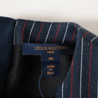 ルイヴィトン　ウールロゴワンピース36 ヴィトン 23AW ウール×ポリウレタン ワンピース 36 レディース