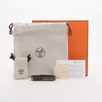 エルメス ポップH W刻 ベルト 75 GP×革 ブラック A3519238｜中古
