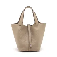 エルメス ピコタンロック18 PM トリヨンクレマンス ベージュマルファ シルバー金具 W:2024年