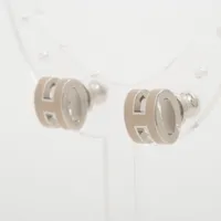 エルメス ミニポップアッシュH ピアス(両耳用) GP ベージュ