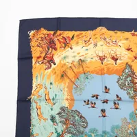 正規品　HERMES エルメス カレ90 スカーフ アフリカ　シルク　ストール 楽天市場】HERMES エルメス Carre 90 Scarf カレ90 スカーフ