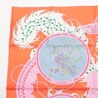 エルメス カレ90 Legende Brodee 刺繍が織りなす伝説 スカーフ シルク