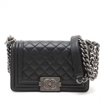 国内即発 BOYCHANEL キャビア GREY ライトゴールド金具 1個のみ org.jpg