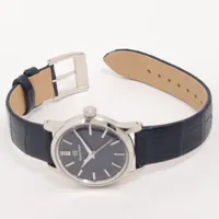 グランドセイコー エレガンスコレクション SBGX349 SS×革 QZ 青文字盤