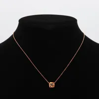 ティファニー ネックレス750 ティファニー TIFFANY＆CO Tスクエアネックレス イエロー