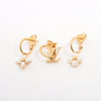 【組合わせを楽しむ３点セット】LV フローラグラムピアス 国内発送【Louis Vuitton】フローラグラム3Pセット (Louis