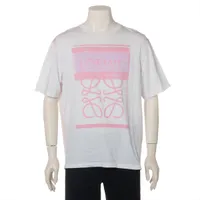 【直営店買付】ロエベ☆アナグラム コットンTシャツ☆H526Y22XBT ロエベ アナグラム コットン Tシャツ L メンズ グレー