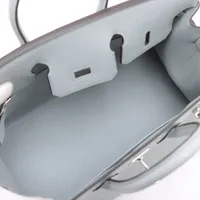 エルメス バーキン25 セリエ ヴォーエプソン グリパンタン シルバー