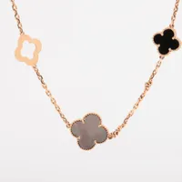 ヴァンクリーフ&アーペル アルハンブラ オニキス シェル ネックレス