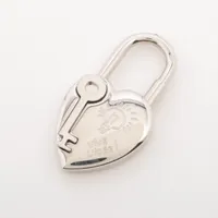 エルメス　2004限定　ファンタジー ハート ロック　カデナチャーム　シルバー エルメス カデナ ロックハート ファンタジー 2004 チャーム GP