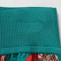 HERMES　22ss　スカート　　シルク　ブルー　40 エルメス 22SS シルク スカート 40 レディース マルチカラー