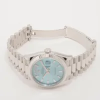 ロレックス デイデイト 128236A AT アイスブルー文字盤 A3532074｜中古