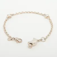 ティファニークレッセントムーンブレスレット