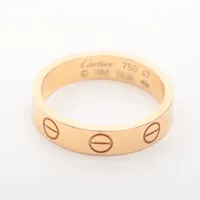 カルティエ　ミニラブ　リング　47 750(YG) CARTIER カルティエ ミニラブリング ソリテール ダイヤモンド 47