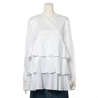 ヨーコチャン　フリルTシャツ　40 ホワイト BLOUSE – ページ 2 – YOKO CHAN