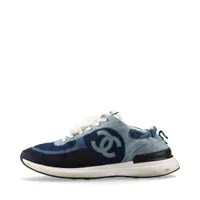 未使用シャネル完売デニムローファー35C CHANEL シャネル ココボタン ローファー デニム 黒 レディース
