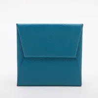 エルメス バスティア ヴェルソ ヴォーエプソン コインケース ブルー