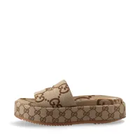グッチ GGキャンバス キャンバス サンダル 39 1/2 レディース