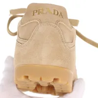 プラダ トライアングルロゴ スエード スニーカー 6 1/2 メンズ