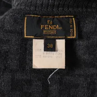 フェンディ ズッカ ウール タートルネックニット 38 レディース