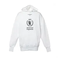バレンシアガ×WFP 18年 コットン パーカー XS メンズ ホワイト