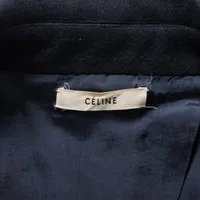 CELINE　セリーヌ　トレンチコート　ネイビー　34　総柄裏地 CELINEセリーヌトレンチコートネイビー34総柄裏地