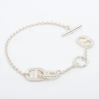 エルメス シェーヌダンクル パラードPM ブレスレット ST 925 14.8g